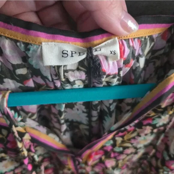 *reseeved For Trade* Nwt Impala Lily Tie Blouse in Night Blossom - Picture 8 of 9